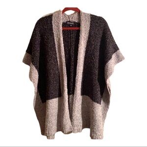 Putorti Wool Blend Sweater Poncho Cardigan